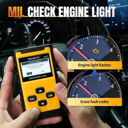 OM201 OBD2 Code Reader and Engine Diagnostic Scanner product image 2