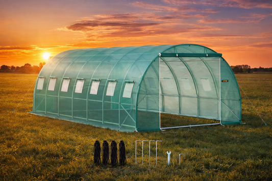 20 x 10 ft Walk-In Tunnel Greenhouse with Galvanized Frame product image 2