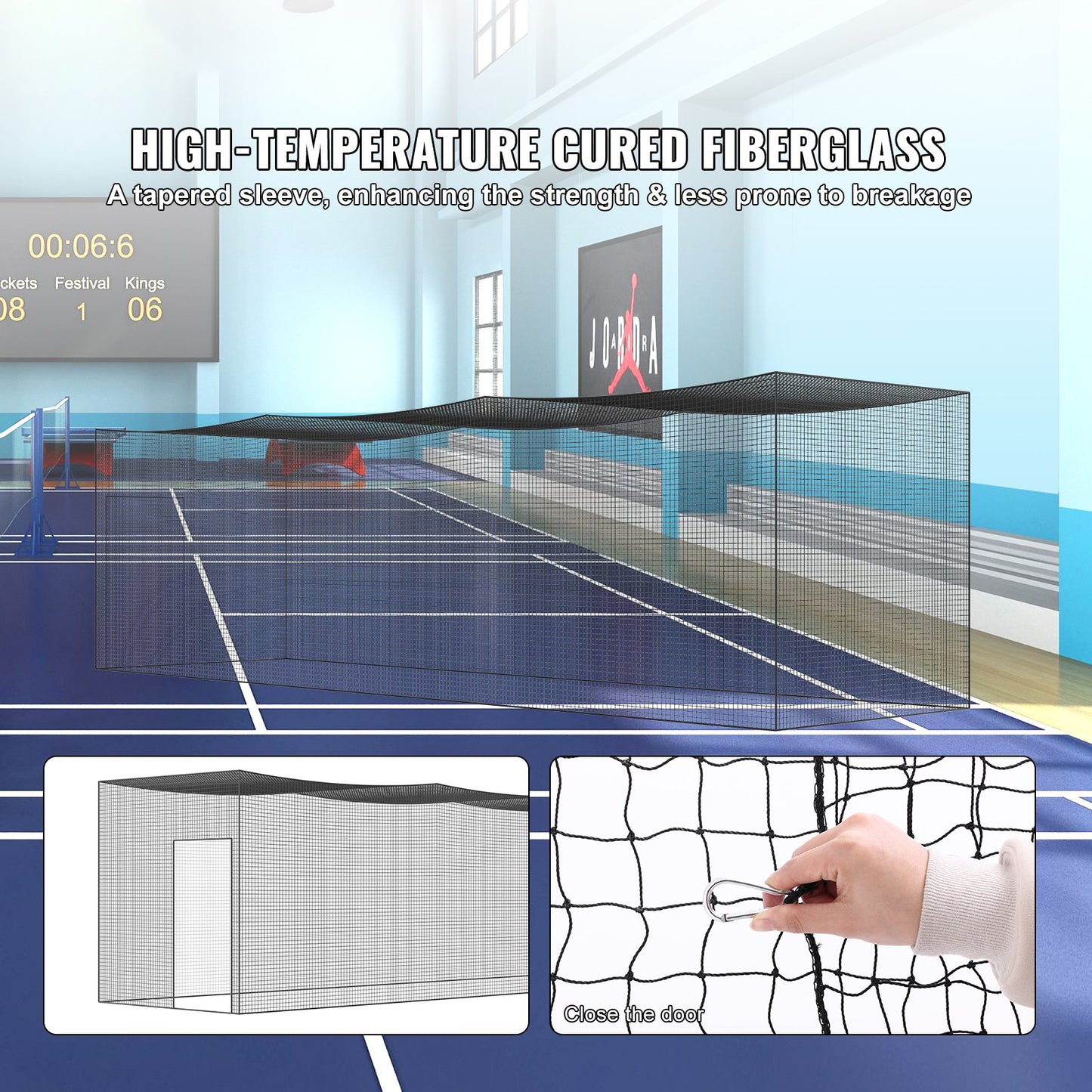 AS Equipment 35FT Baseball Batting Cage Net