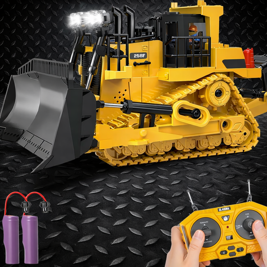 Remote Control Bulldozer Toy with Rechargeable Batteries product image 1