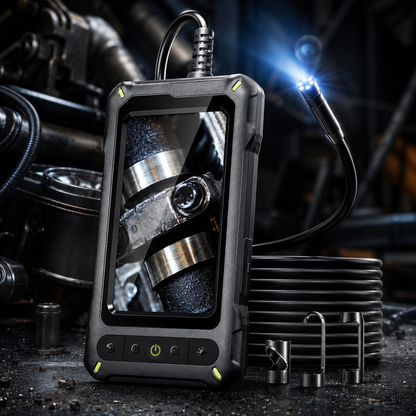 1080P Industrial Endoscope Camera with 4.3-Inch Screen and 16.5-Ft Probe
