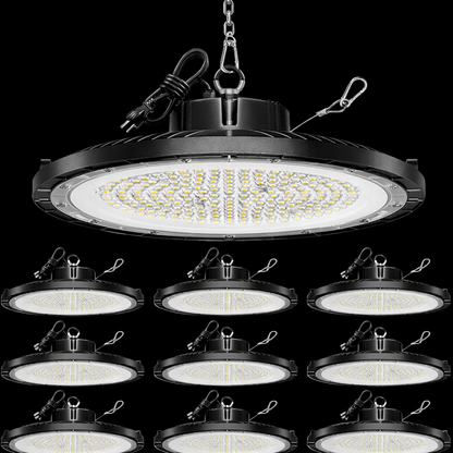 60W UFO LED High Bay Light 24000LM 5000K Commercial Warehouse Shop Lighting – Free Shipping – 10 Pack