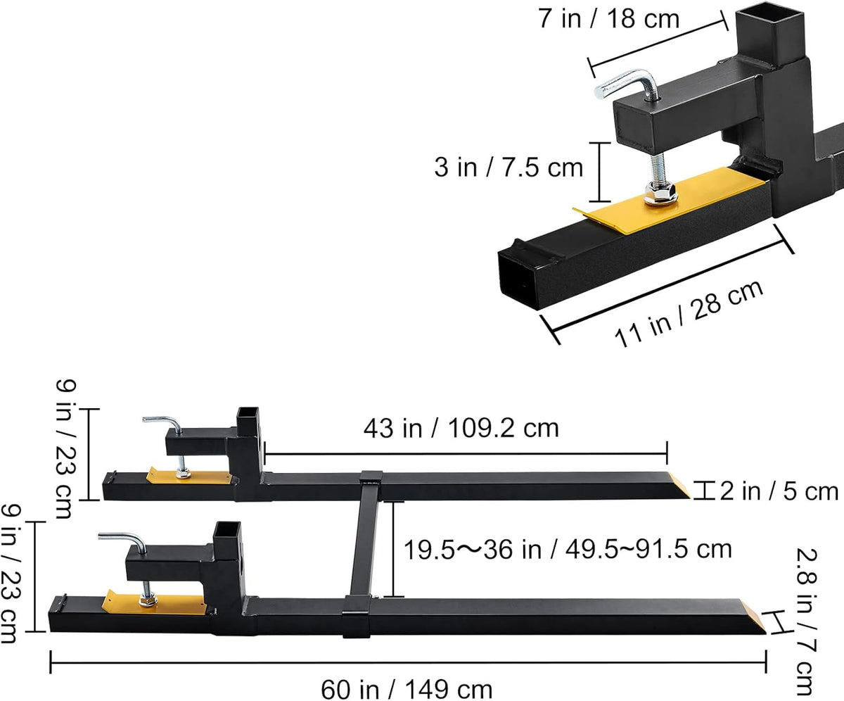 Clamp-on pallet fork fitment detail image