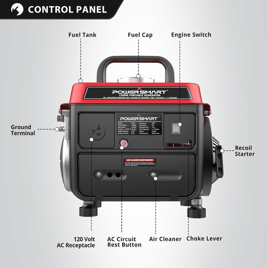 1200W Portable Gas Generator for Camping product image 2