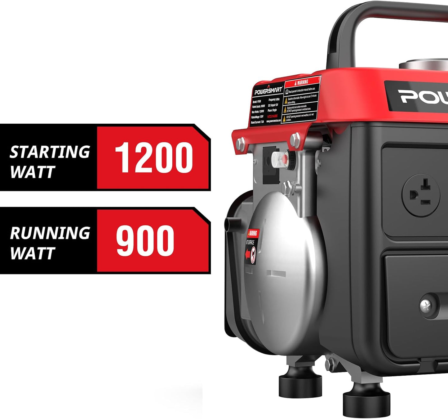 1200-Watt Portable Generator – Quiet, Lightweight & 5-Hour Runtime