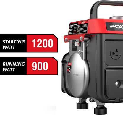 1200-Watt Portable Generator – Quiet, Lightweight & 5-Hour Runtime