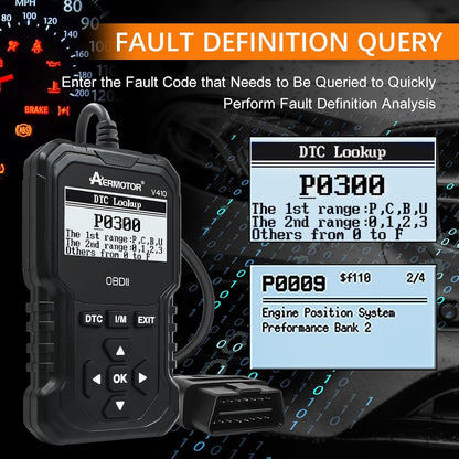 V410 OBD2 Scanner with Live Data and Freeze Frame product image 11
