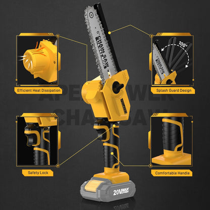 2-in-1 Cordless Pole Saw and Mini Chainsaw 8 in 21V product image 7