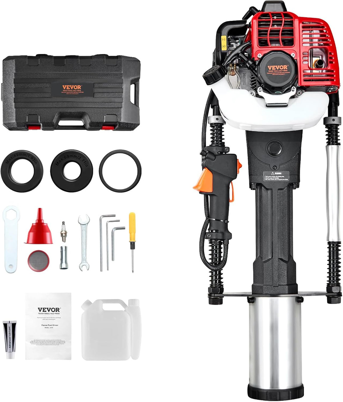52cc Gas T-Post Driver 1300W with 3 Sleeves product image 19