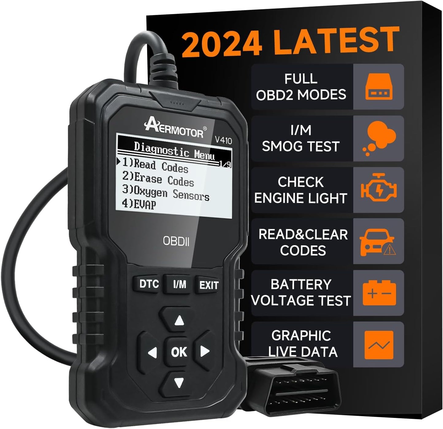 V410 OBD2 Scanner with Live Data and Freeze Frame product image 5