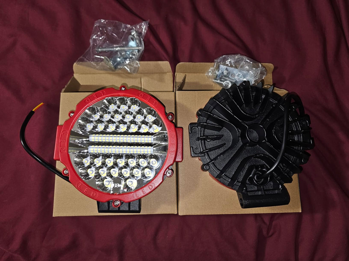 Round LED light pod installation reference image