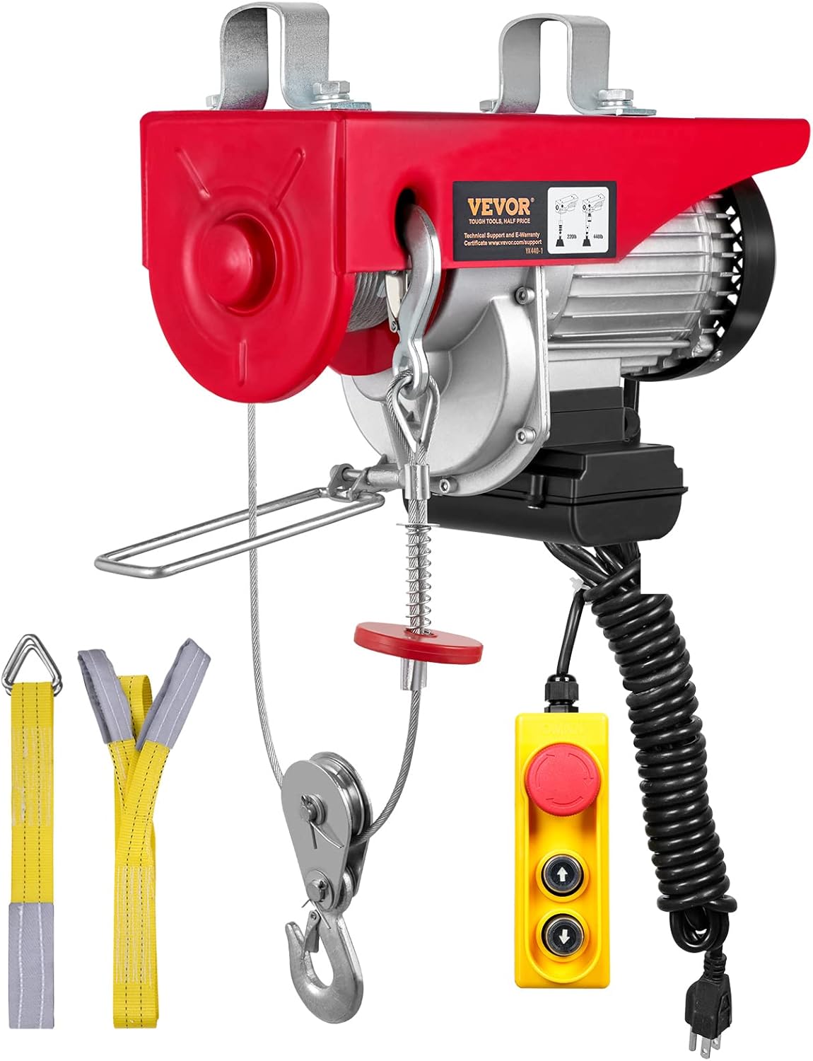 Electric Hoist 440 lb Capacity 110V with Wired Remote product image 3