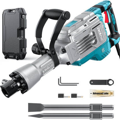 ENEACRO 65J electric demolition hammer with chisel accessories