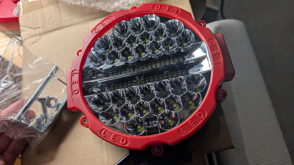 Off-road LED light pod wiring reference image
