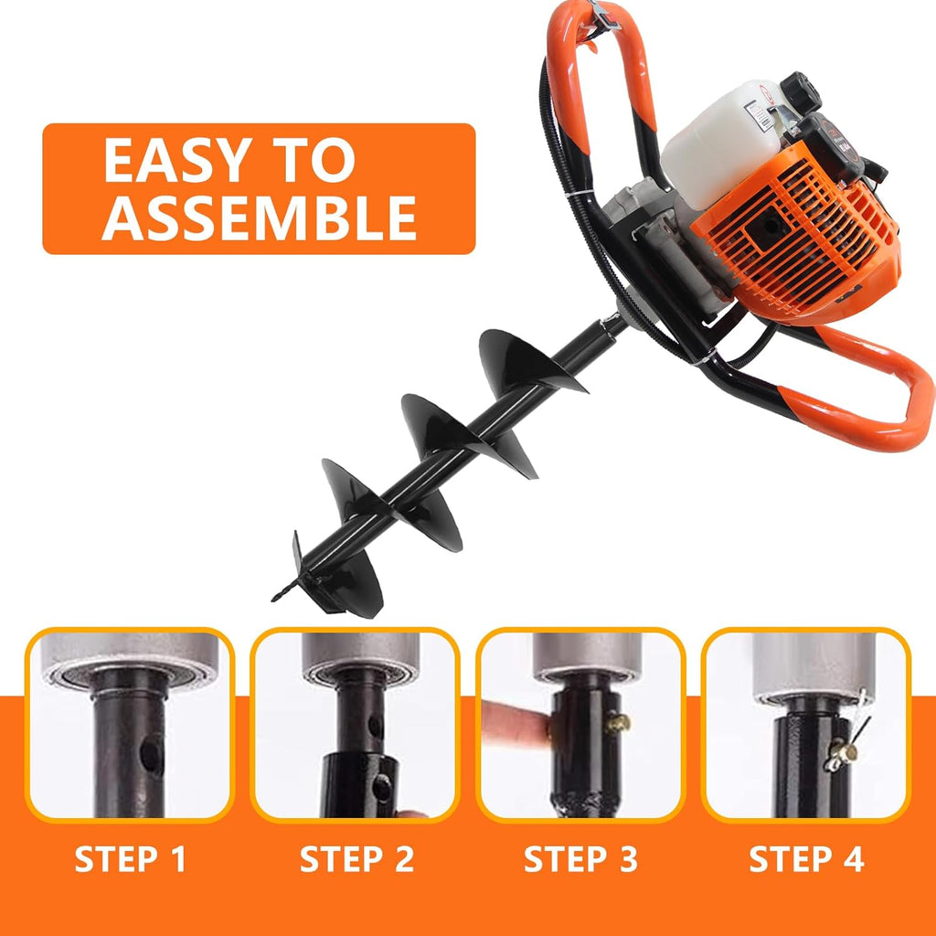 62cc Gas Auger Post Hole Digger with 6 and 8 in Bits product image 5