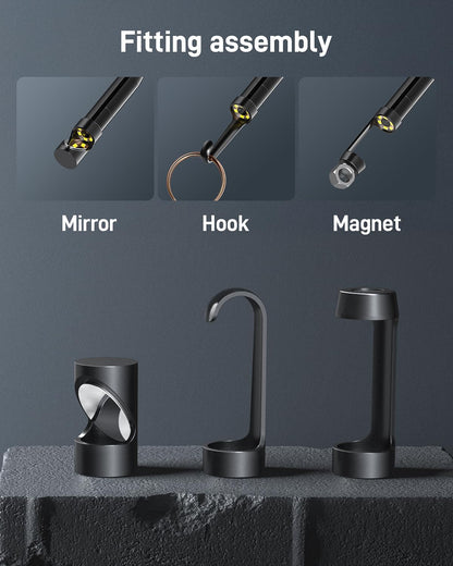 1080P Industrial Endoscope Camera with 4.3-Inch Screen and 16.5-Ft Probe