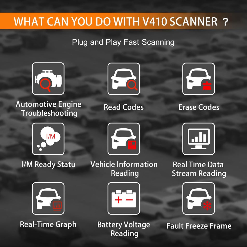 V410 OBD2 Scanner with Live Data and Freeze Frame product image 9