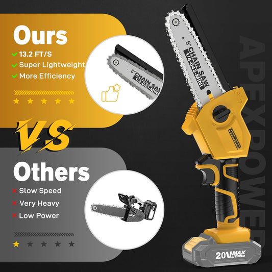 2-in-1 Cordless Pole Saw and Mini Chainsaw 8 in 21V product image 2