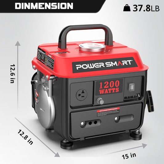 1200-Watt Portable Generator – Quiet, Lightweight & 5-Hour Runtime