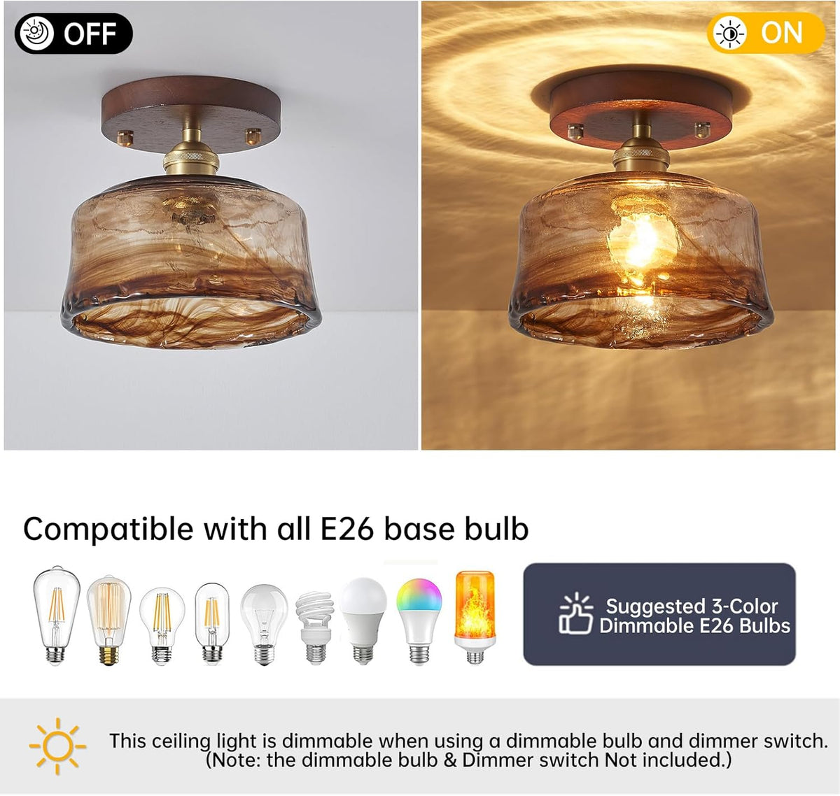 Modern Mid-Century Ceiling Light Fixture product image 5