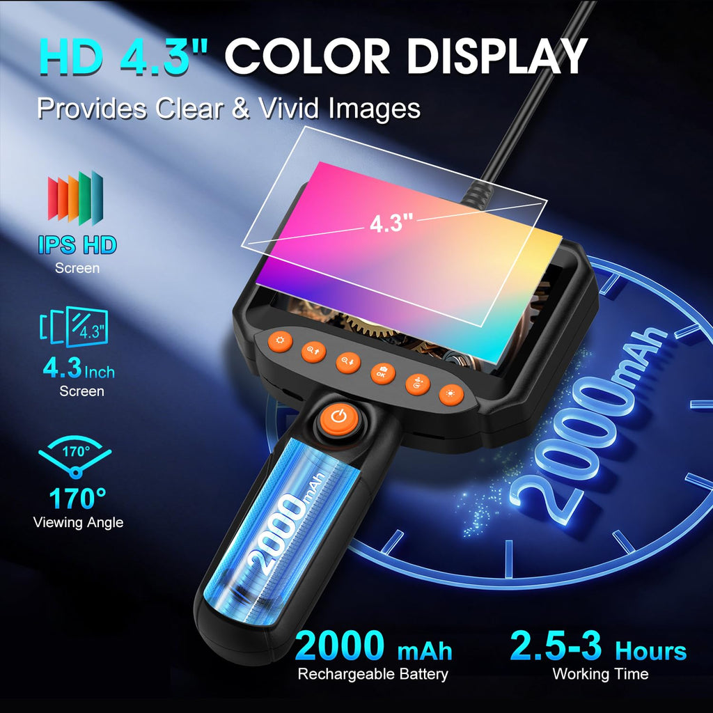 Inspection camera display and probe detail