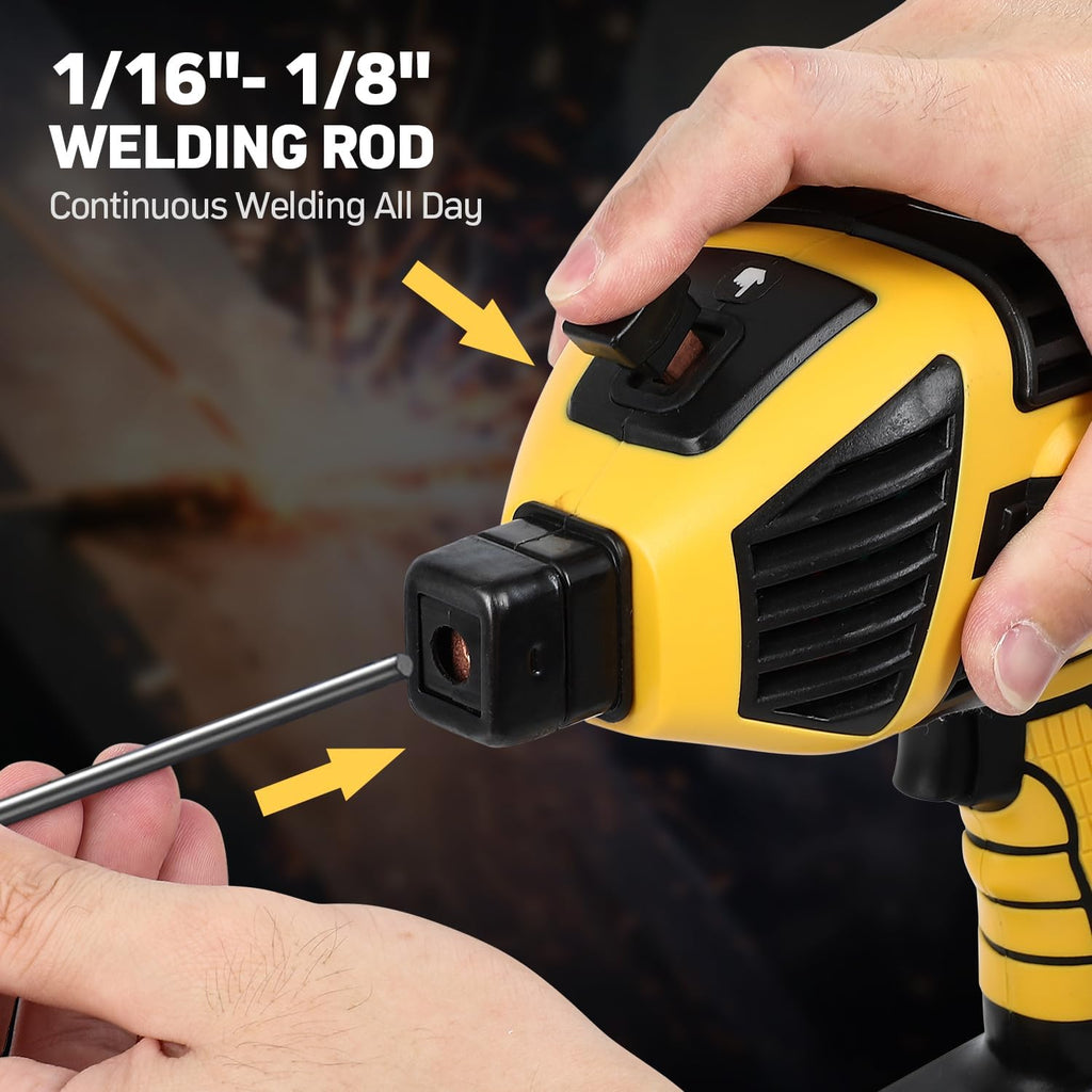 Handheld welder output and rod compatibility image
