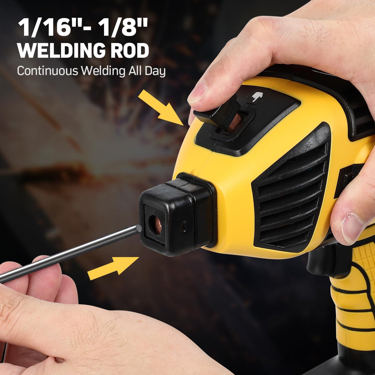Handheld welder output and rod compatibility image