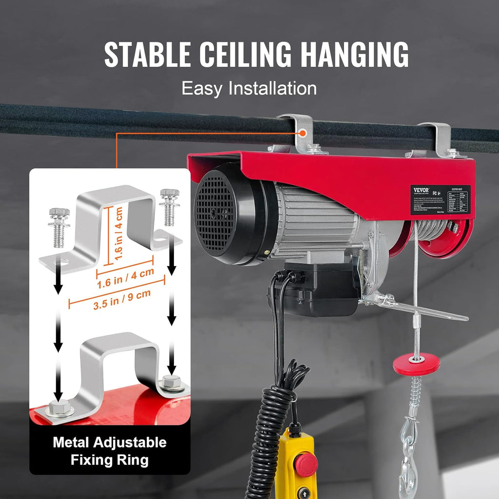 Electric Hoist 440 lb Capacity 110V with Wired Remote product image 4