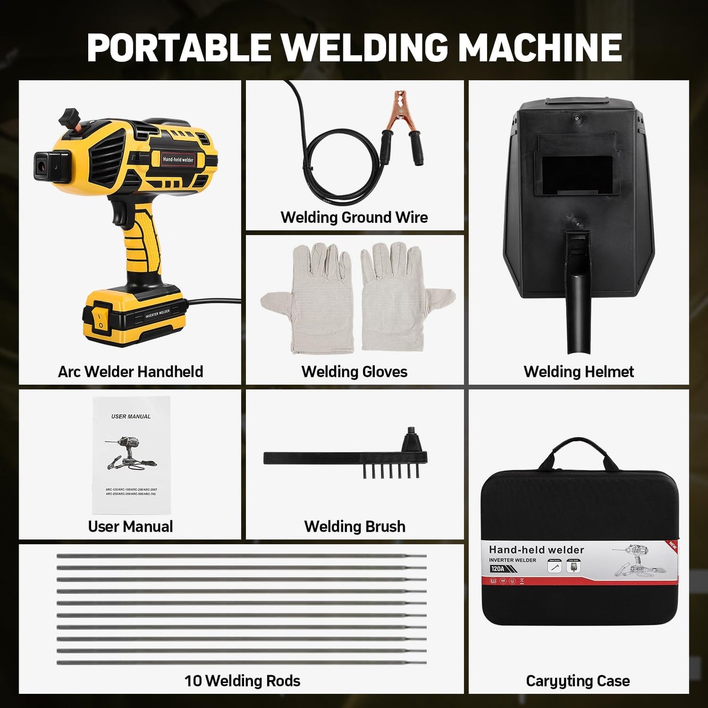 Handheld Welding Machine 110V – IGBT Inverter ARC Welder 20‑120A
