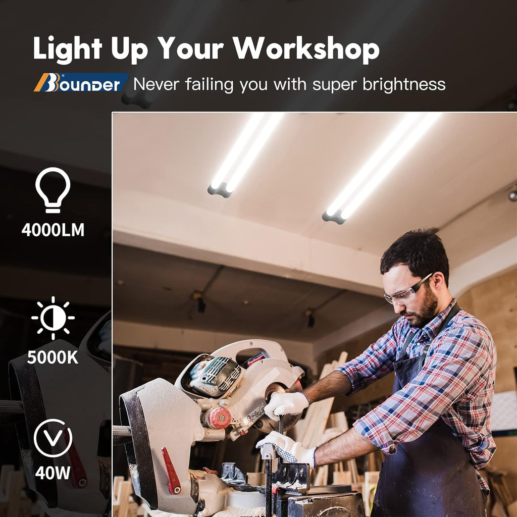 4 ft LED Utility Shop Light 10-Pack, 5000K product image 3