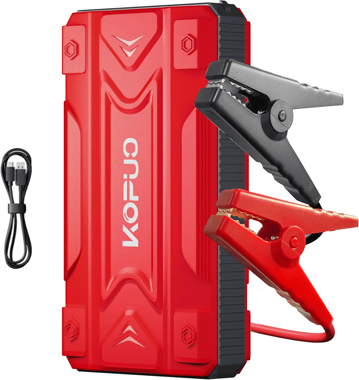 3000A Portable Car Jump Starter, 6400mAh Battery Booster for 6.0L Gas / 5.5L Diesel