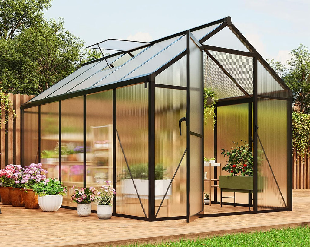 Polycarbonate greenhouse assembly hardware
