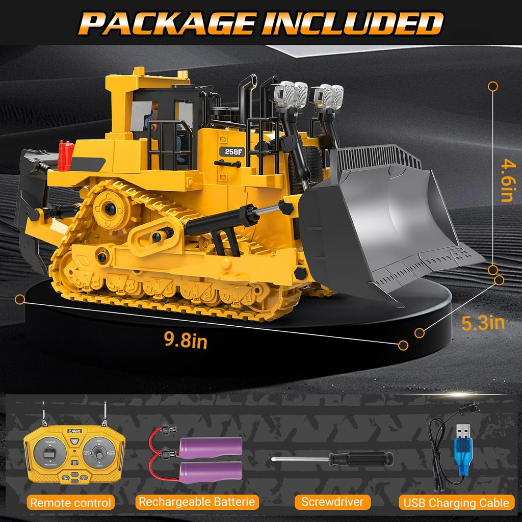 Remote Control Bulldozer Toy with Rechargeable Batteries product image 3