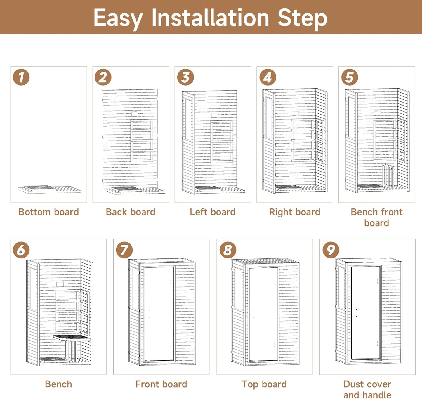 Far Infrared Home Sauna Room, Low EMF 1200W product image 5