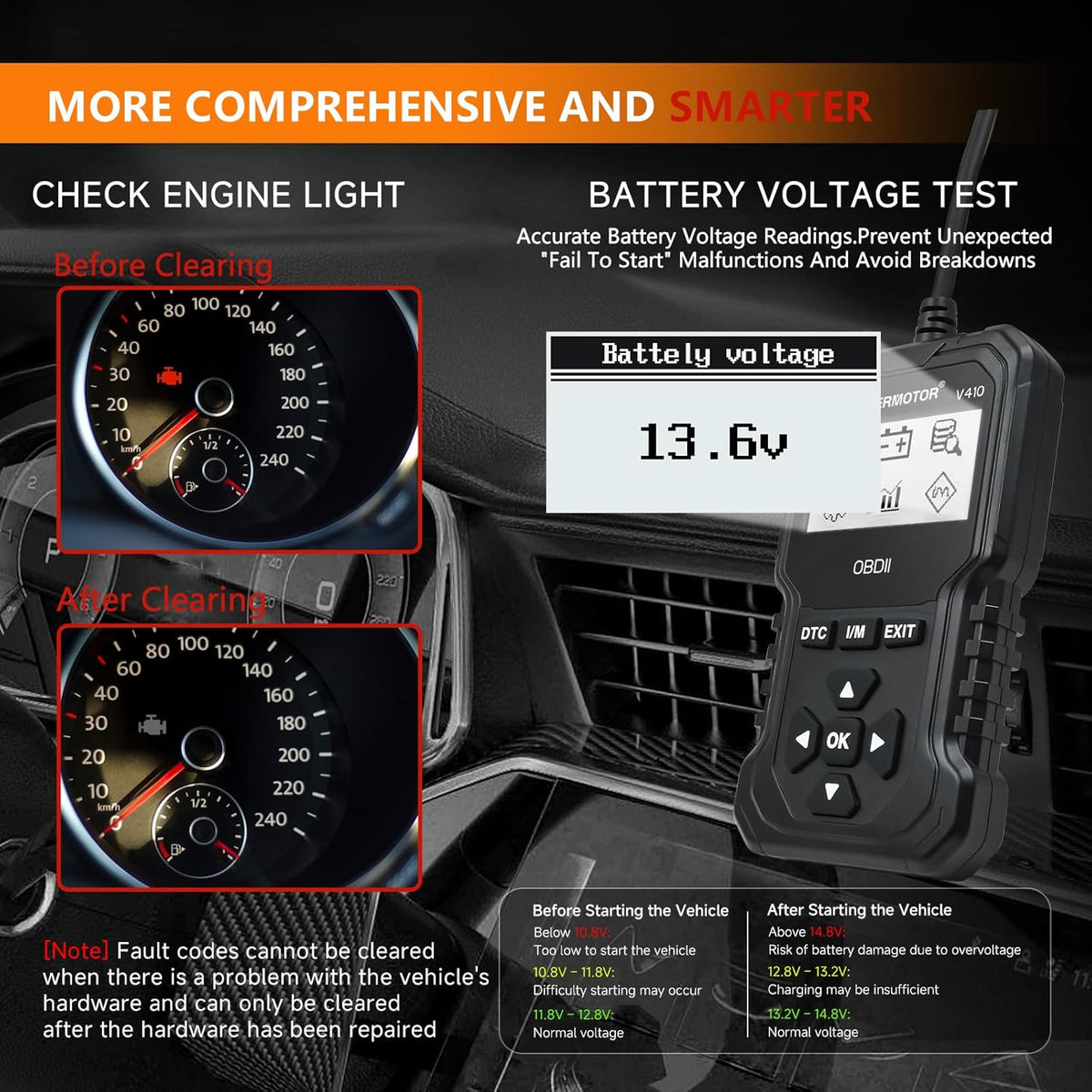 V410 OBD2 Scanner with Live Data and Freeze Frame product image 10