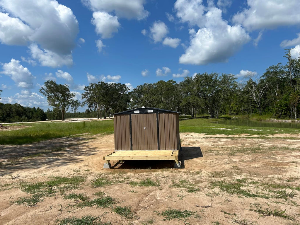 10 x 12 ft Galvanized Outdoor Storage Shed product image 4