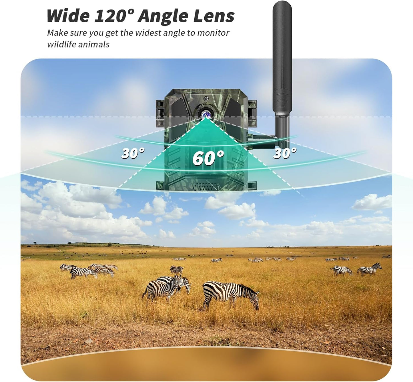 Cellular Trail Camera 2K Solar Live View with SIM Support product image 5