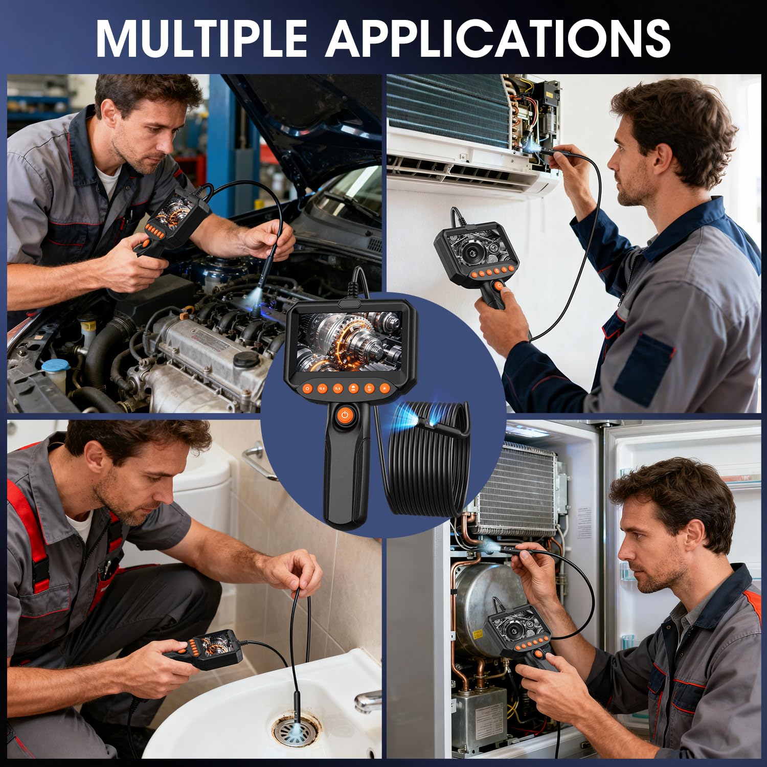 Endoscope Inspection Camera 1920P with 4.3 in Screen product image 6