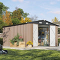 10 x 12 ft Galvanized Outdoor Storage Shed product image 1