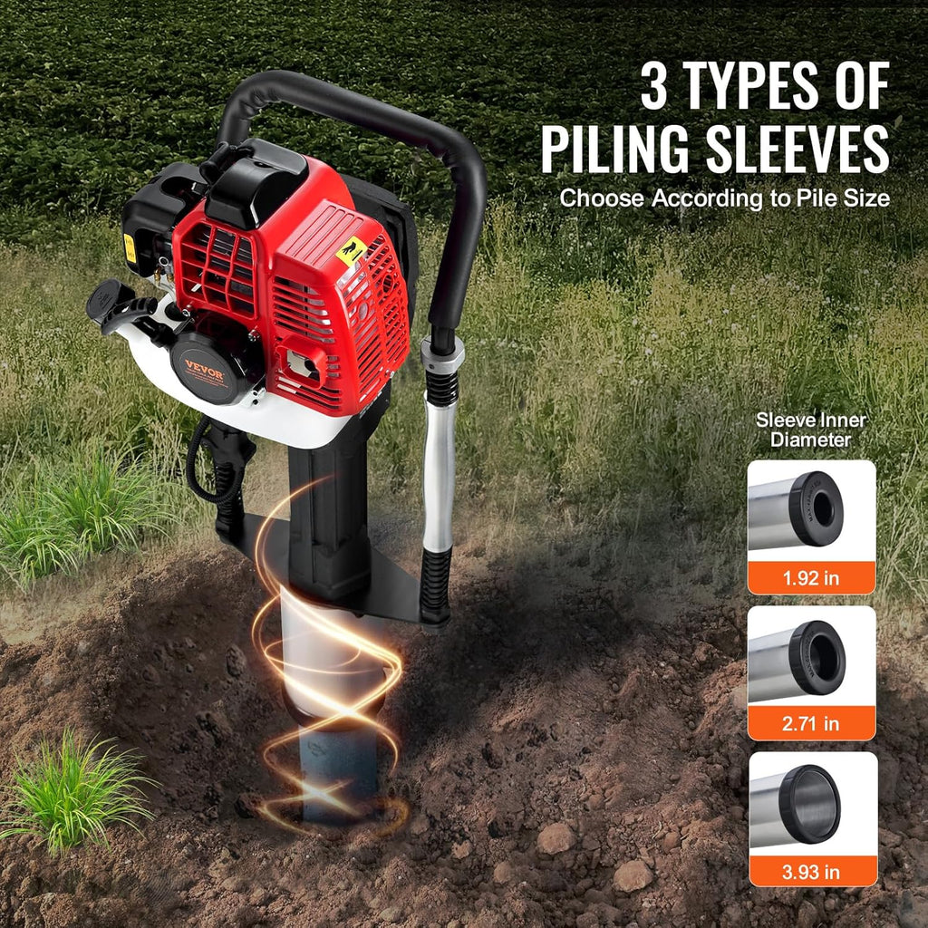 52cc Gas T-Post Driver 1300W with 3 Sleeves product image 6