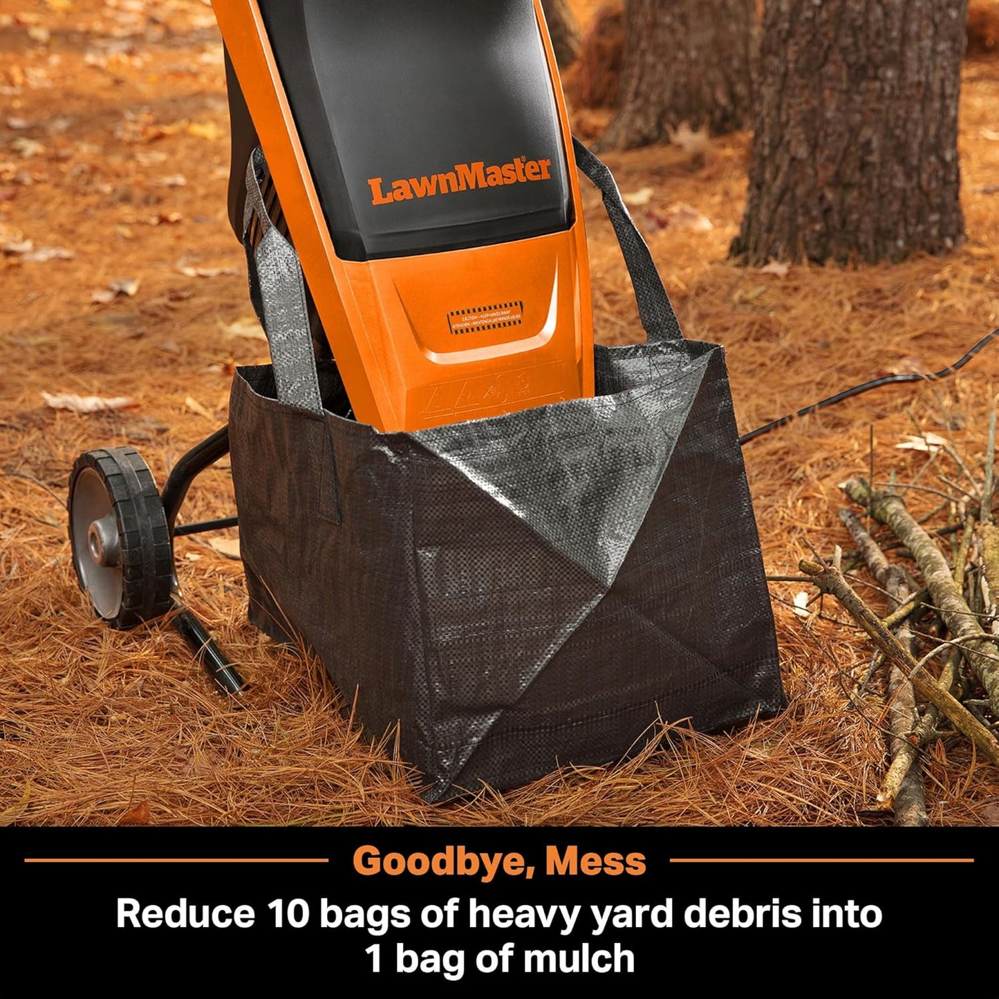 15 Amp Electric Wood Chipper Shredder, 1.5 in Capacity product image 7