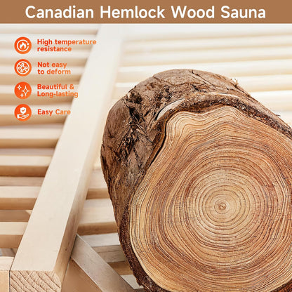 Far Infrared Home Sauna Room, Low EMF 1200W product image 6