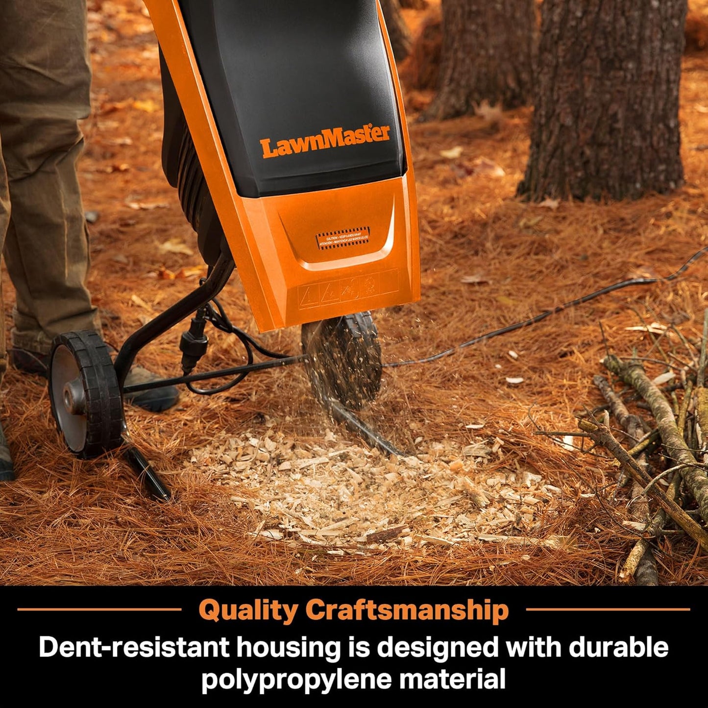15 Amp Electric Wood Chipper Shredder, 1.5 in Capacity product image 5