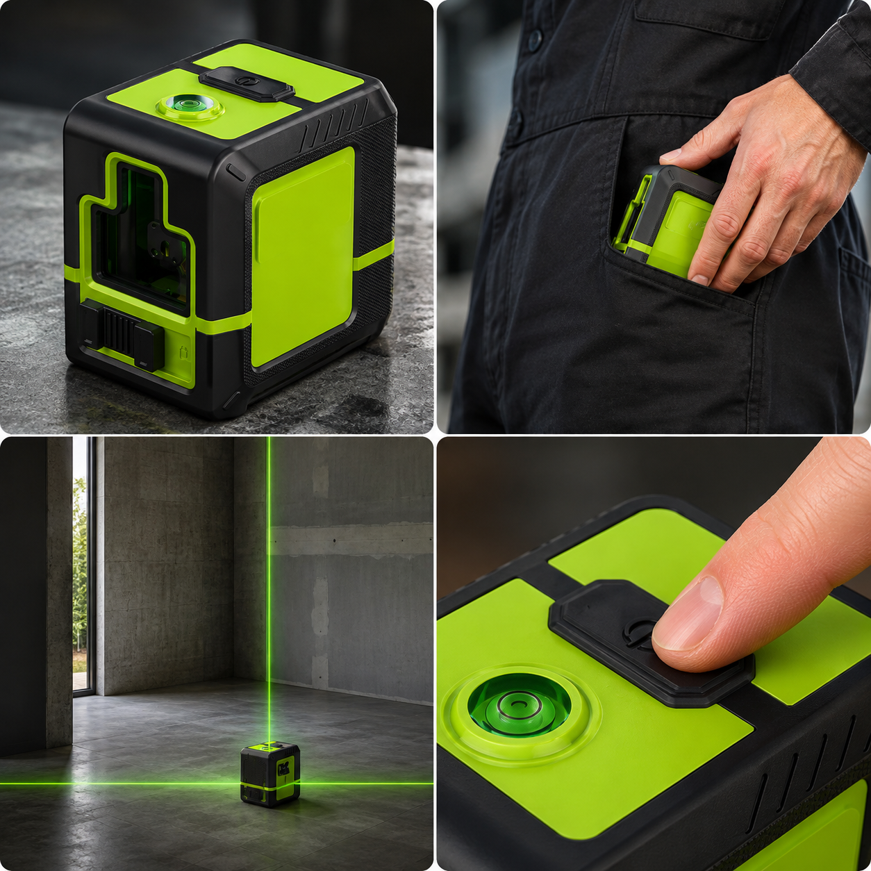 Green cross-line laser level product image 3