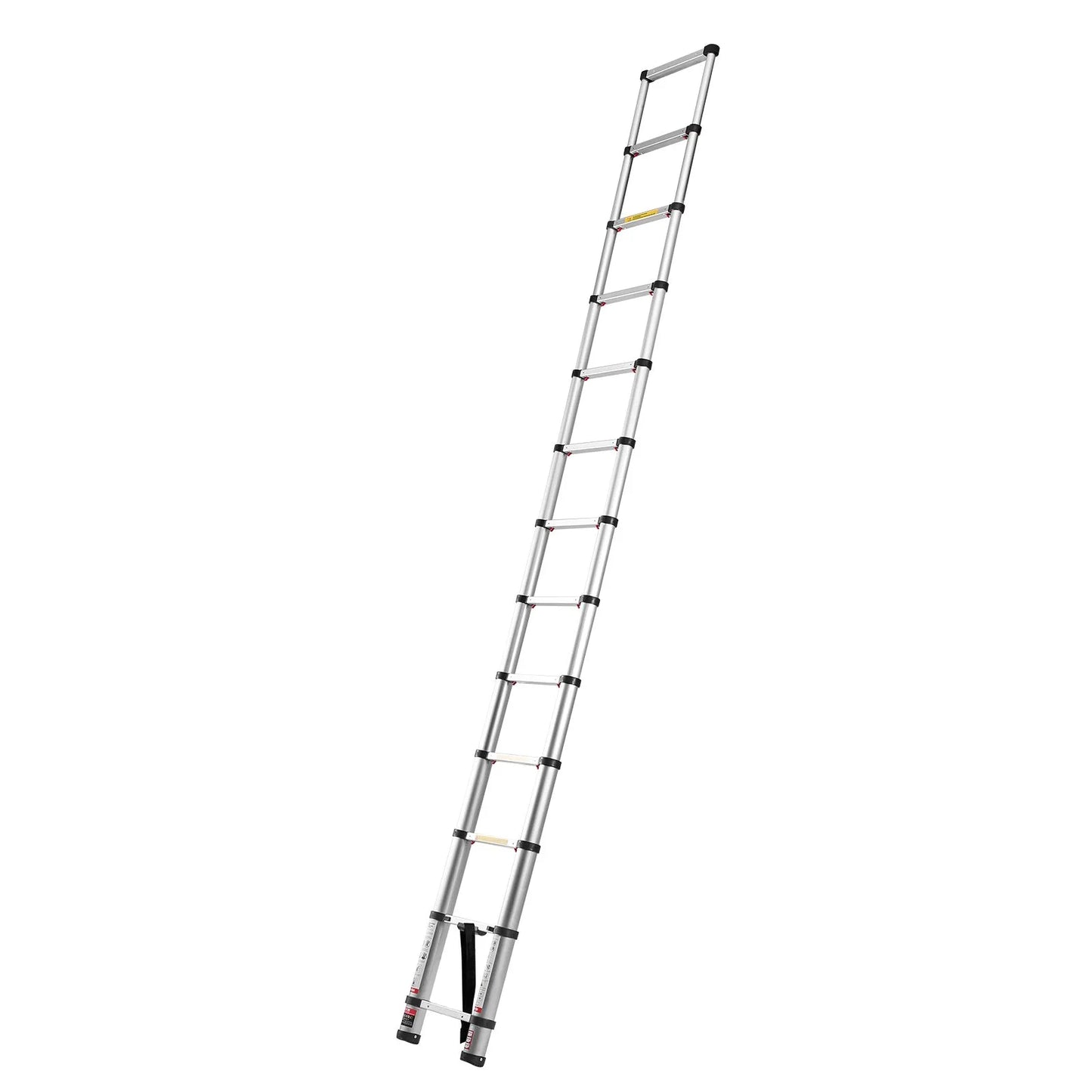 AS Equipment 12.5FT aluminum telescoping ladder with collapsible design