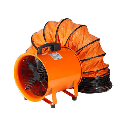 AS Equipment 12 inch portable ventilator fan with flexible duct hose
