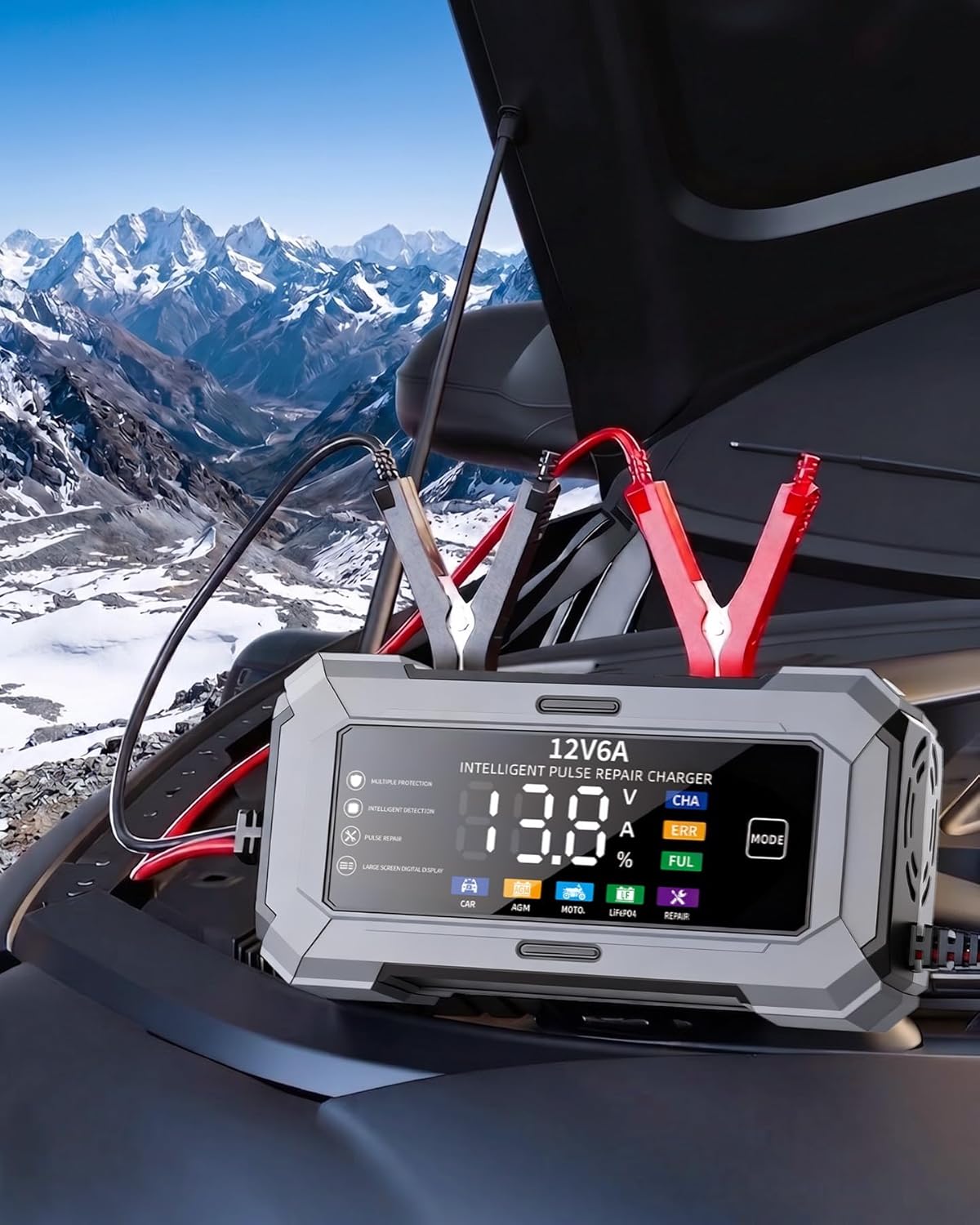 12V 6A smart battery charger maintainer product image 5