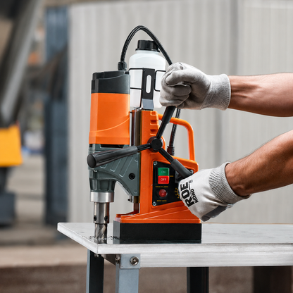 AS Equipment portable magnetic drill press with coring drill bits