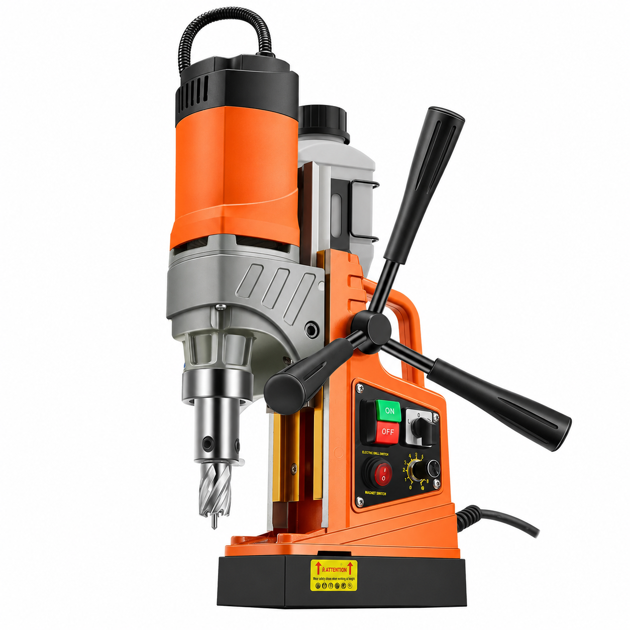 AS Equipment portable magnetic drill press with coring drill bits