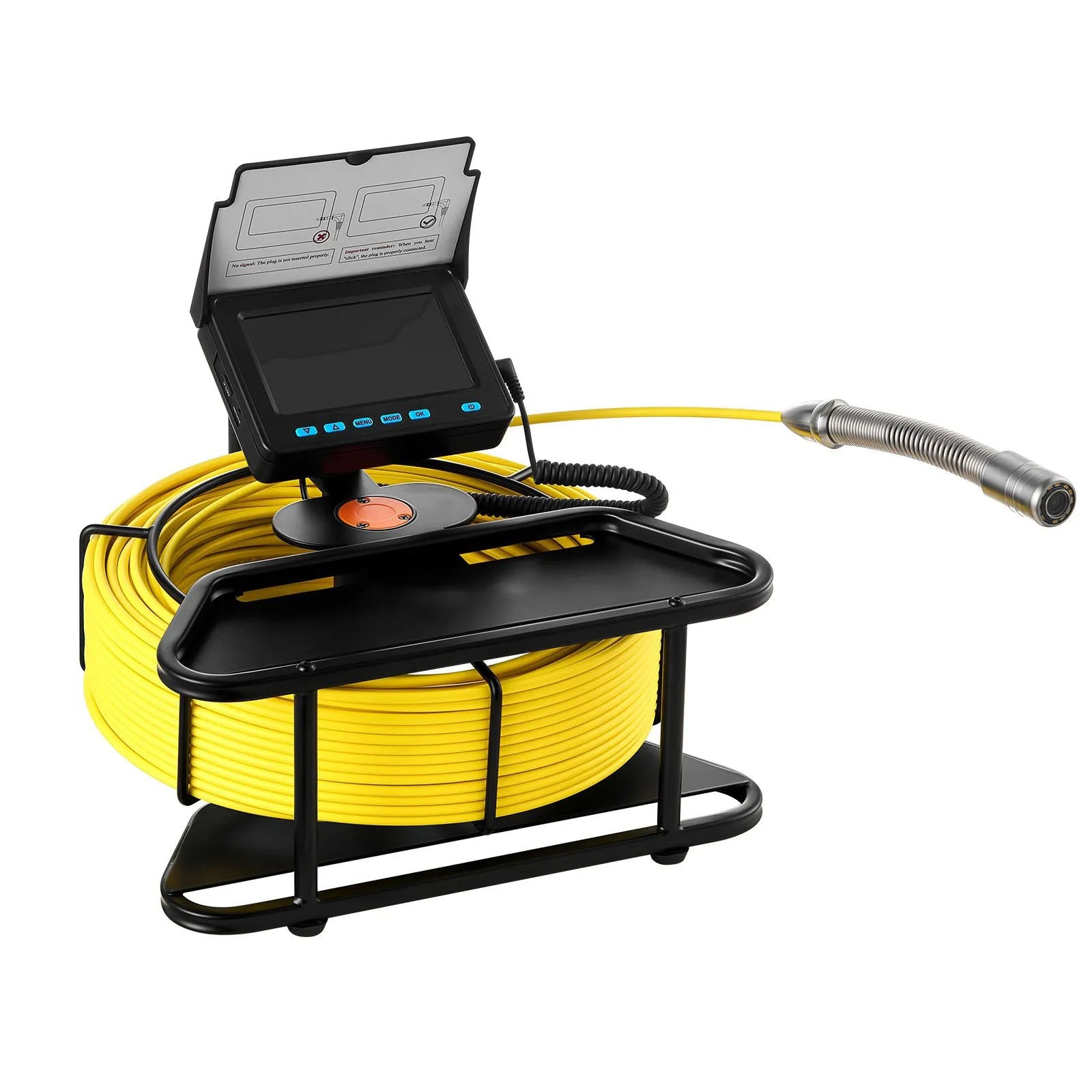 AS Equipment 164FT sewer inspection camera with HD screen and waterproof pipe camera